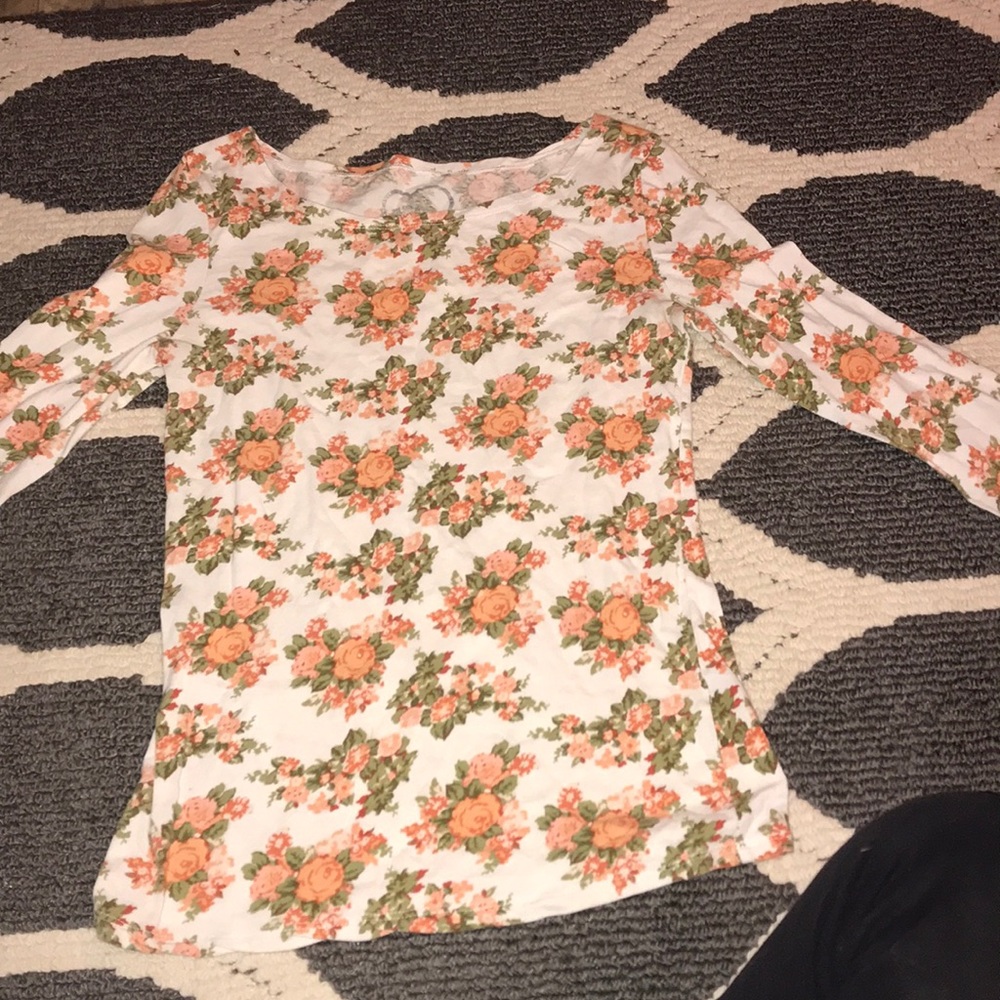 Long sleeve floral shirt